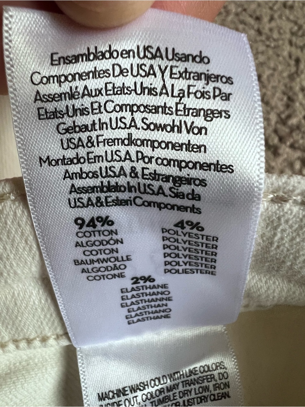 MOTHER The Hustler Patch Pocket Flood Jeans Cream Puffs Off-White Flare 28 - Picture 10 of 12